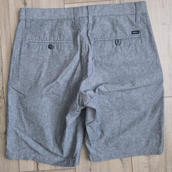 RVCA Heathered Gray Chino Golf 9" Shorts Men Sz 30 - Picture 2 of 5